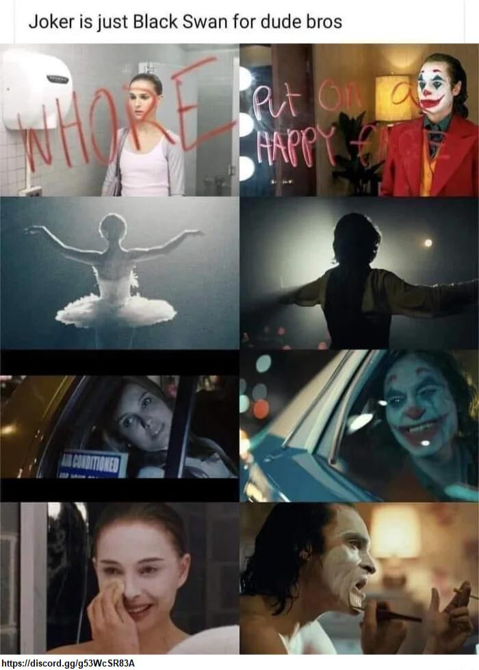 Joker is just Black Swan for dude bros