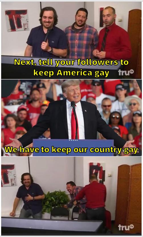 telyourfollvowers keep America gay ftru hafle tolkeeplour countryas