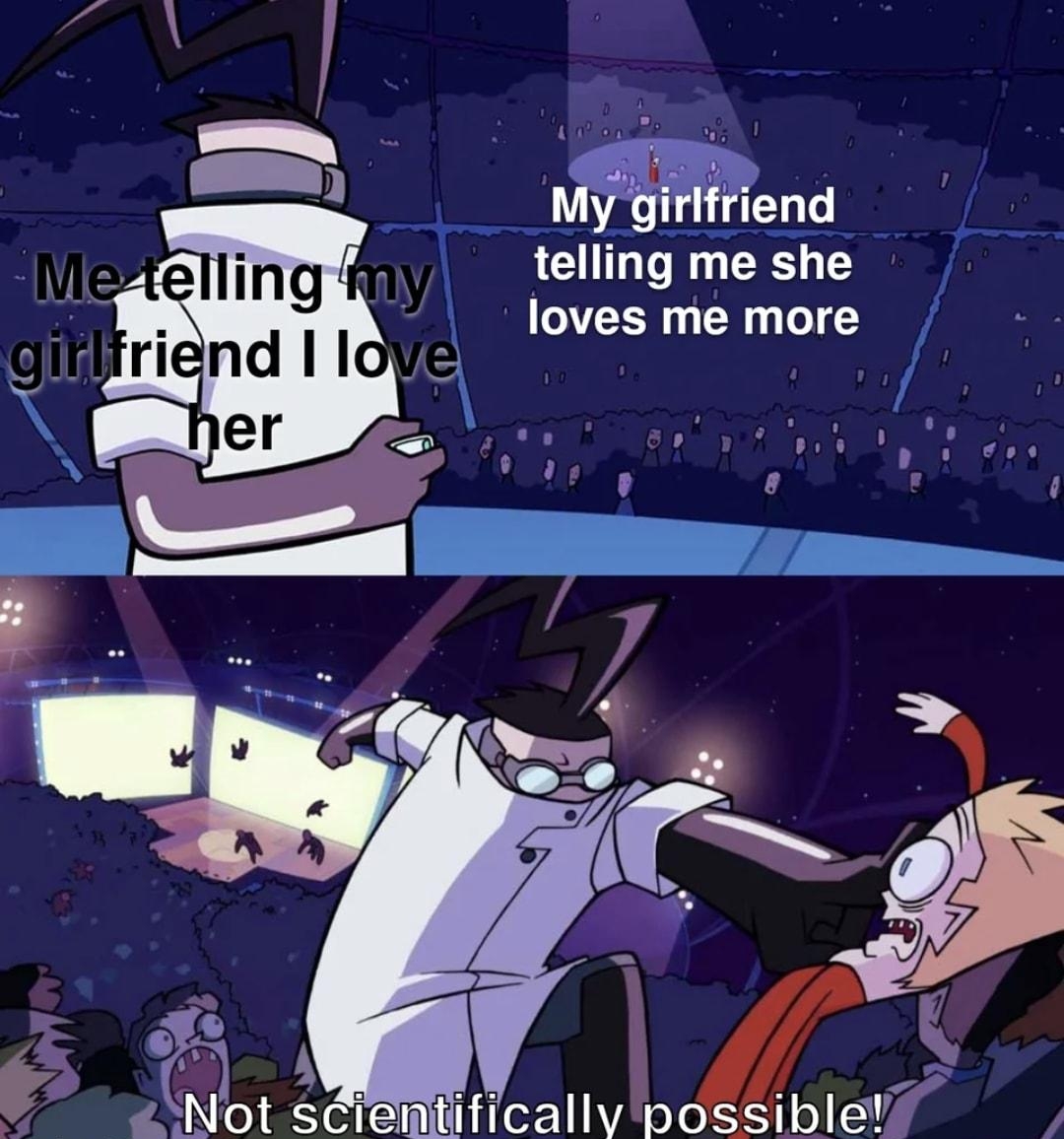 WY gifrend teling meshe loves me more b e