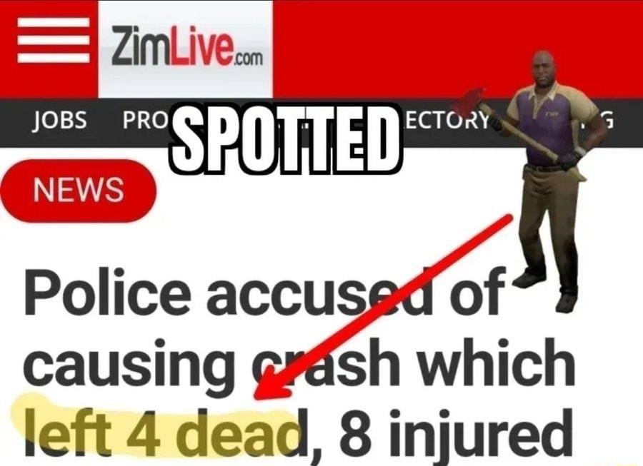 ECTORY Police accusgd of causing grdsh which left 4 dead 8 injured