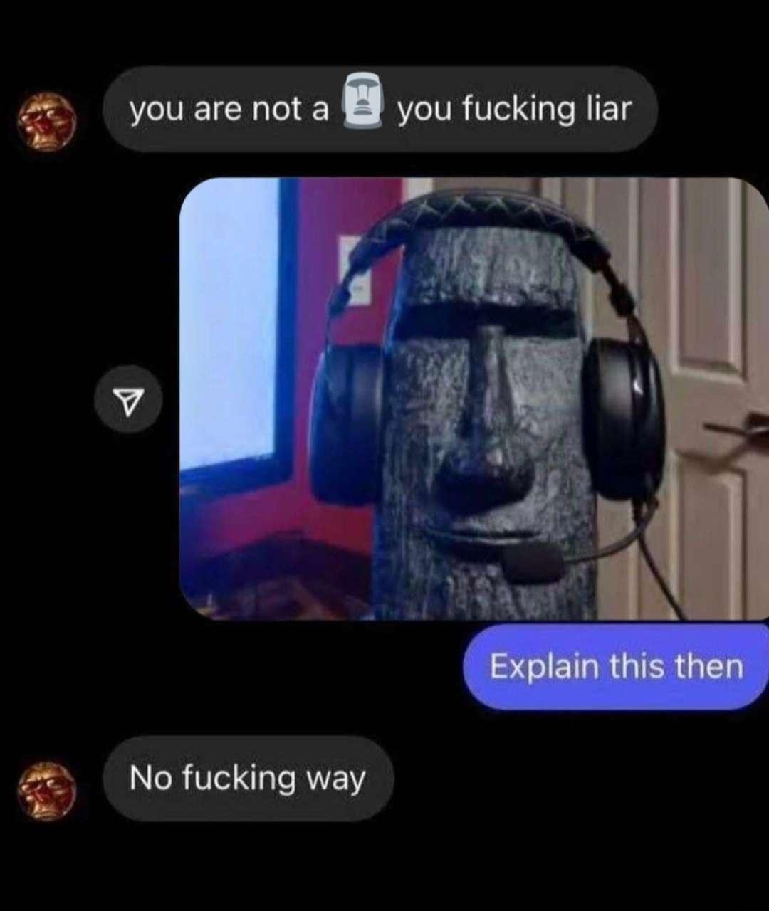 you are not a you fucking liar