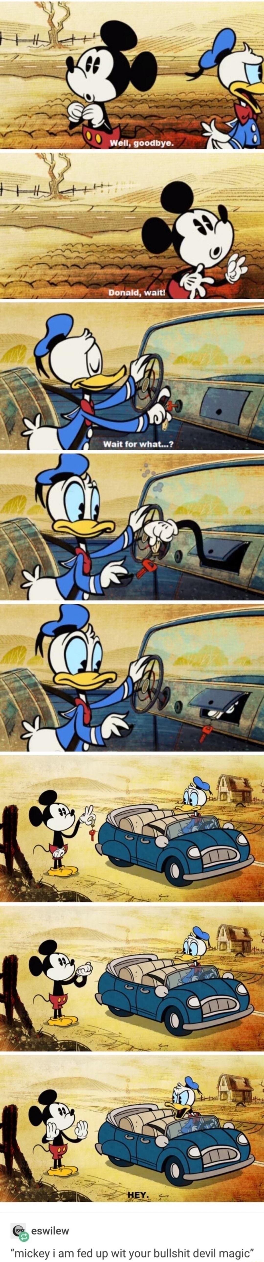 mickey i am fed up wit your bullshit devil magic