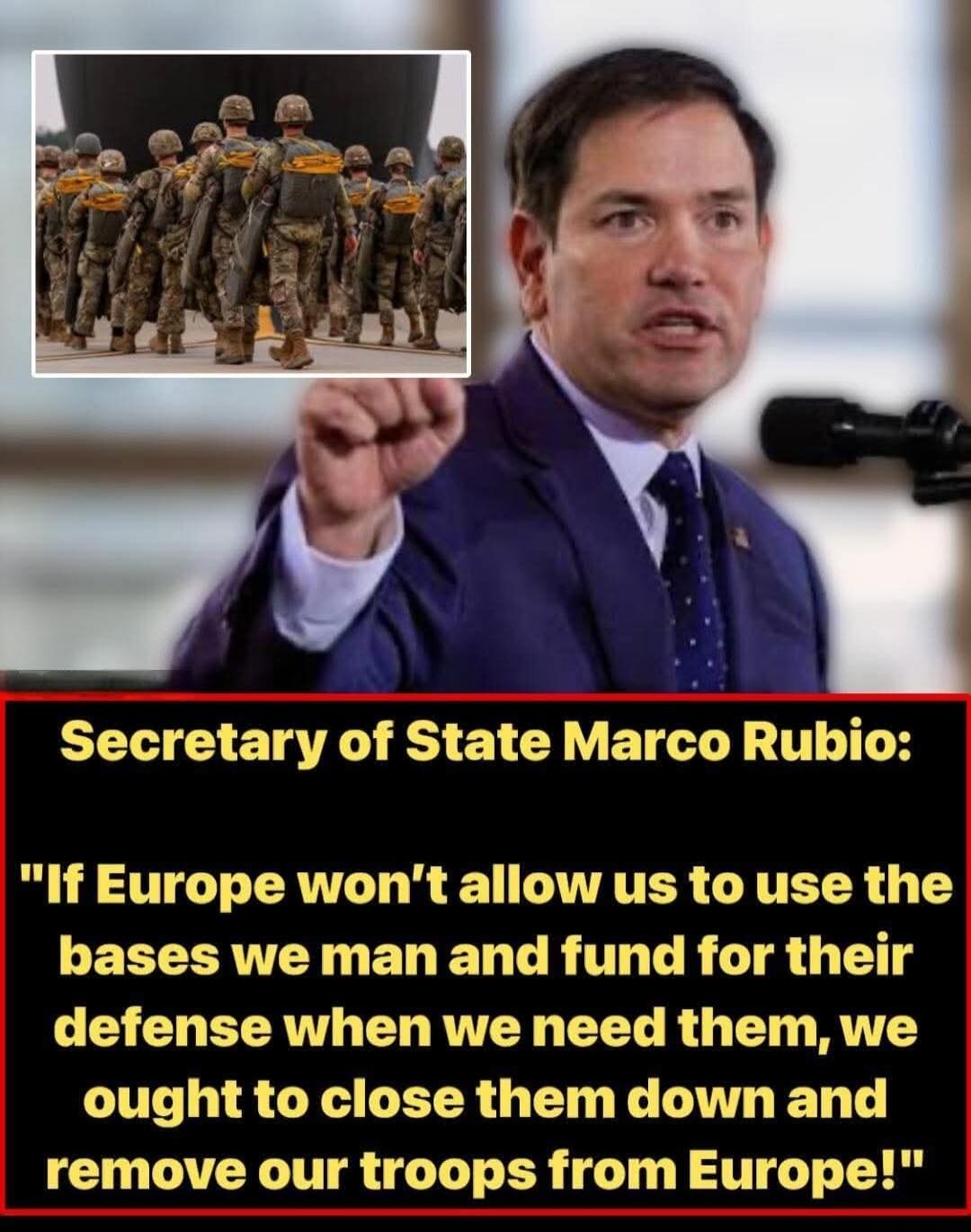 Secretary of State Marco Rubio: 