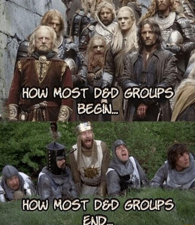 HOW MOST DED GROUPS BEGIN...
HOW MOST DED GROUPS END...