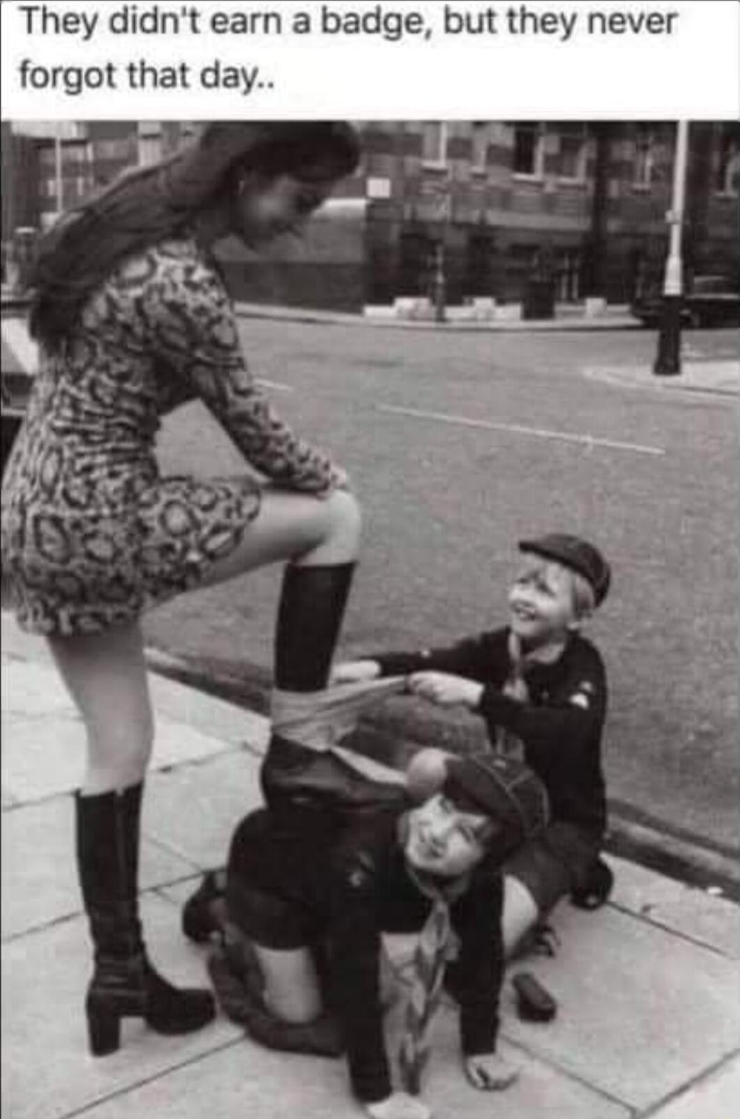 They didnt earn a badge but they never forgot that day