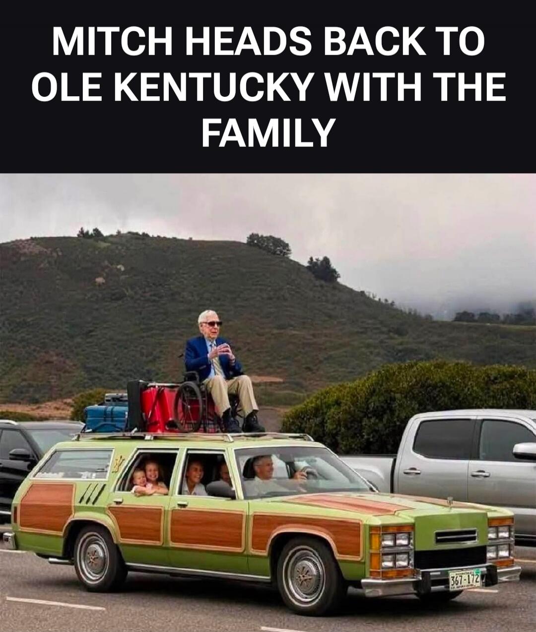 MITCH HEADS BACK TO OLE KENTUCKY WITH THE FAMILY