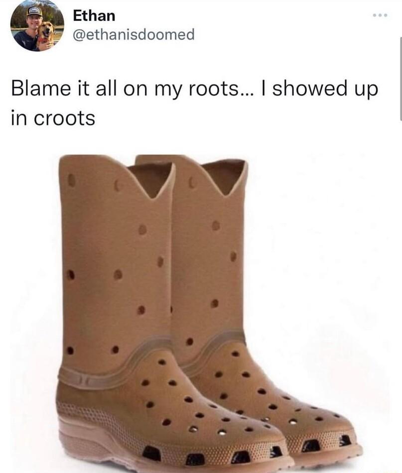 Ethan ethanisdoomed Blame it all on my roots showed up in croots