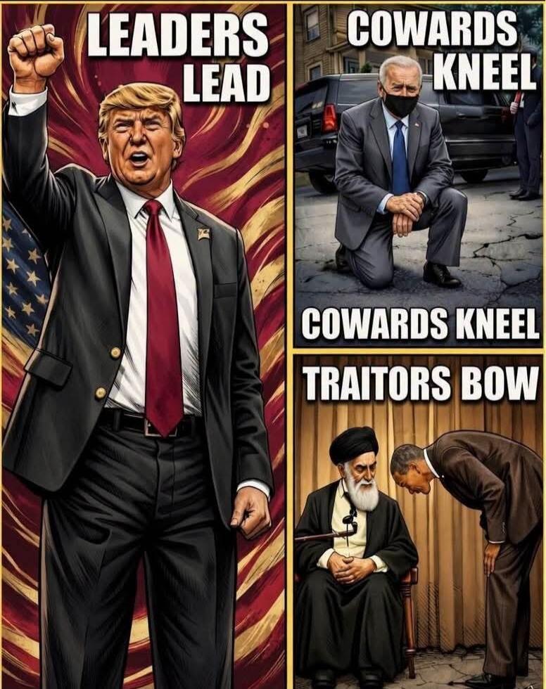 LEADERS LEAD COWARDS KNEEL TRAITORS BOW