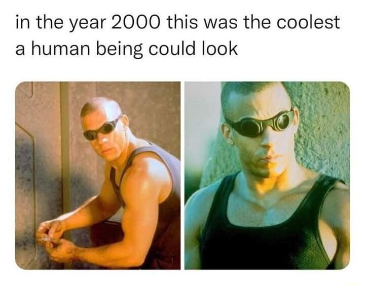 in the year 2000 this was the coolest a human being could look