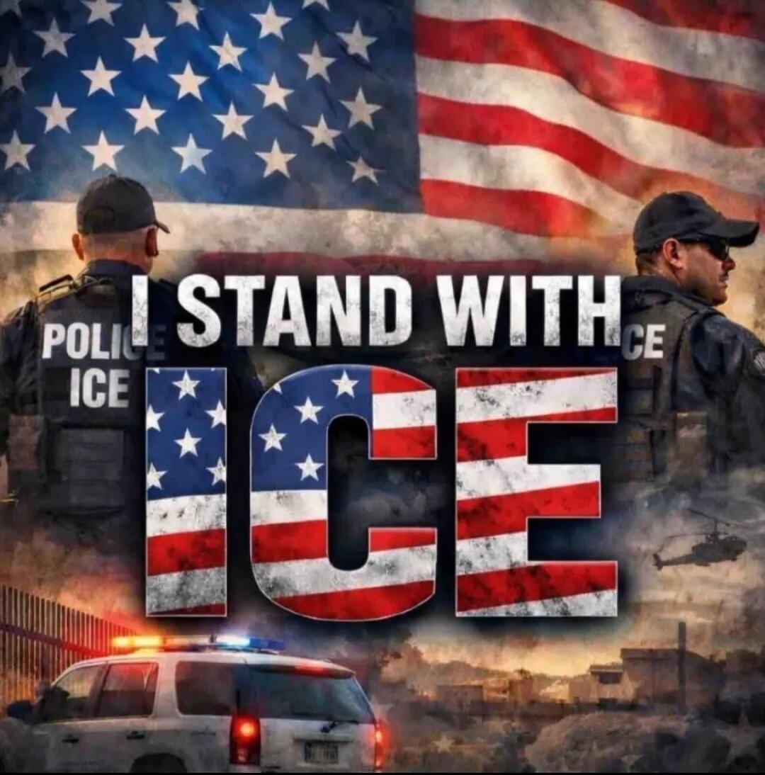 I STAND WITH ICE. POLICE ICE.