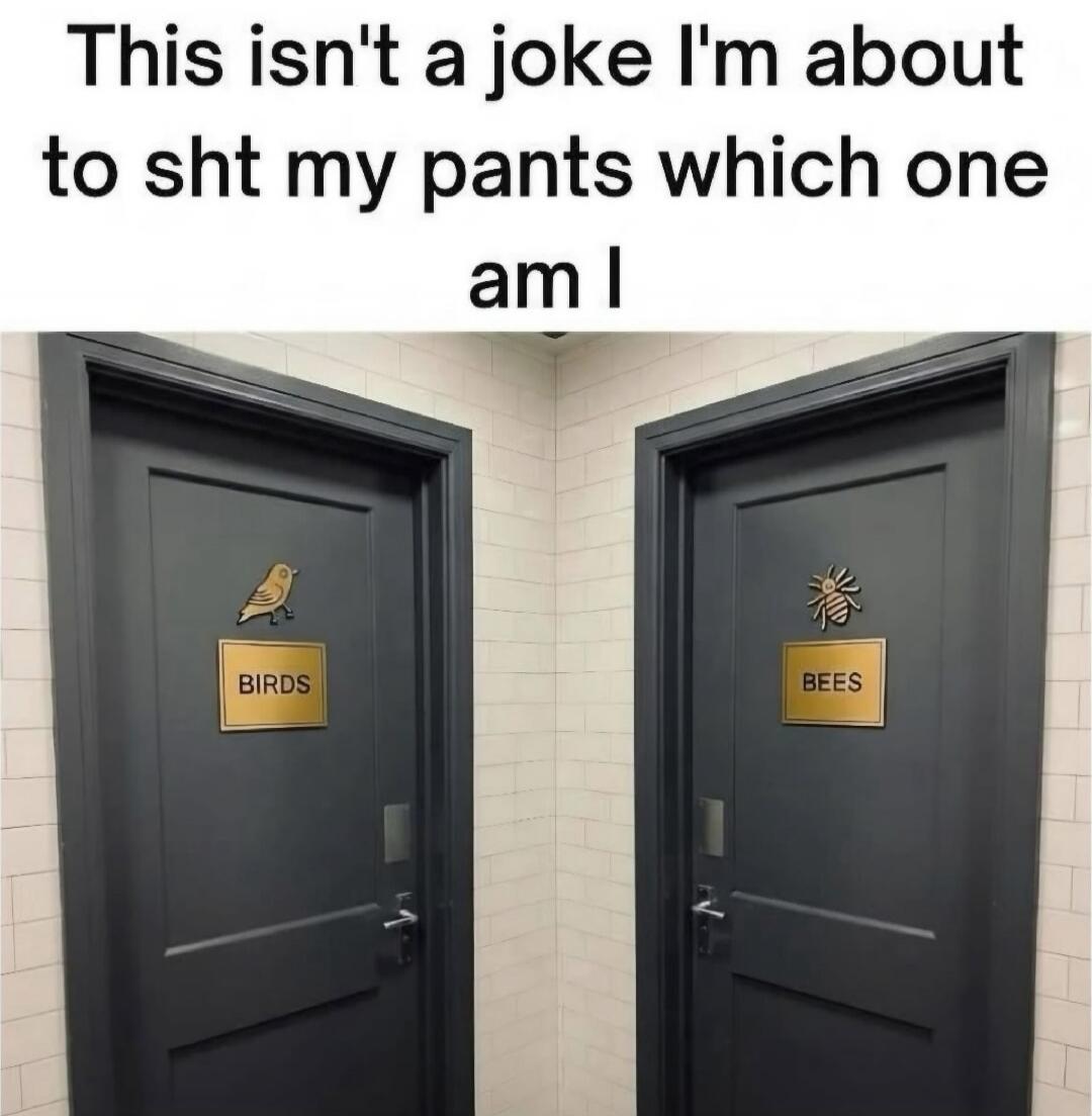 This isn't a joke I'm about to shit my pants which one am I