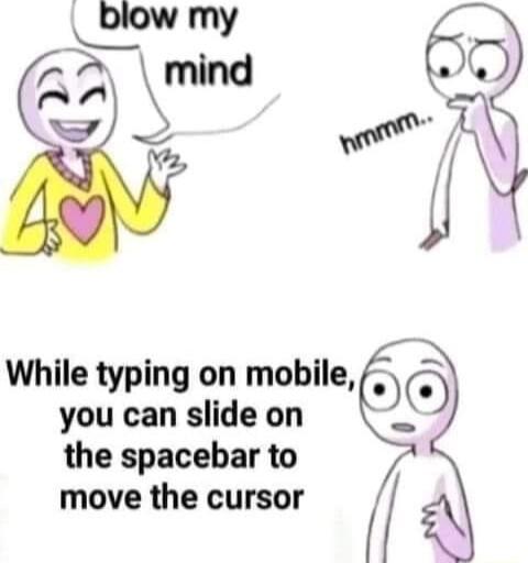 While typing on mobile you can slide on Q the spacebar to move the cursor