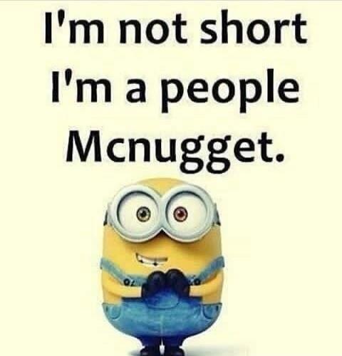 I'm not short I'm a people McNugget.