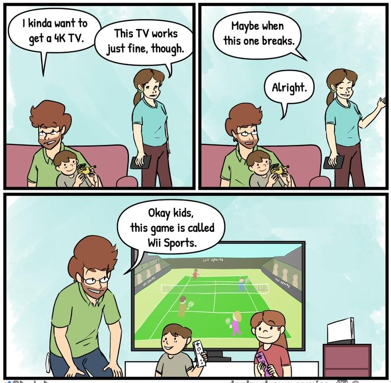 Okay kids this game is called Wii Sports e