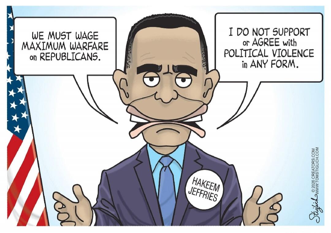 WE MUST WAGE MAXIMUM WARFARE on REPUBLICANS. I DO NOT SUPPORT or AGREE with POLITICAL VIOLENCE in ANY FORM. HAKEEM JEFFRIES