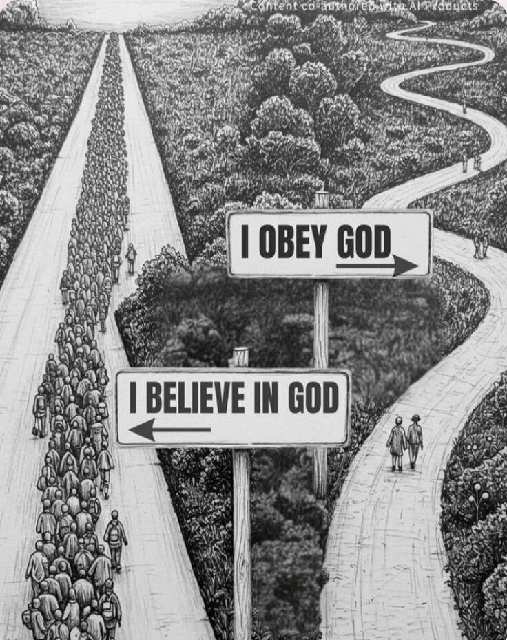 I OBEY GOD ->\nI BELIEVE IN GOD <-