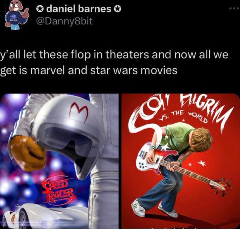 L ENEETG B Danny8bit yall let these flop in theaters and now all we AN TV Tl B TR TSR TelV N Vfq e q