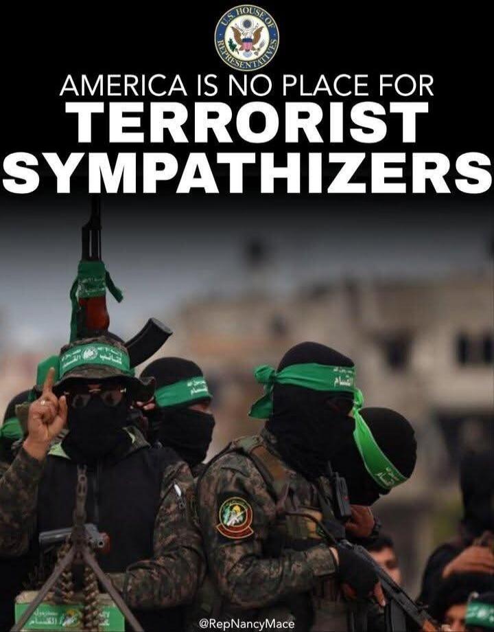 U.S. HOUSE OF REPRESENTATIVES AMERICA IS NO PLACE FOR TERRORIST SYMPATHIZERS @RepNancyMace