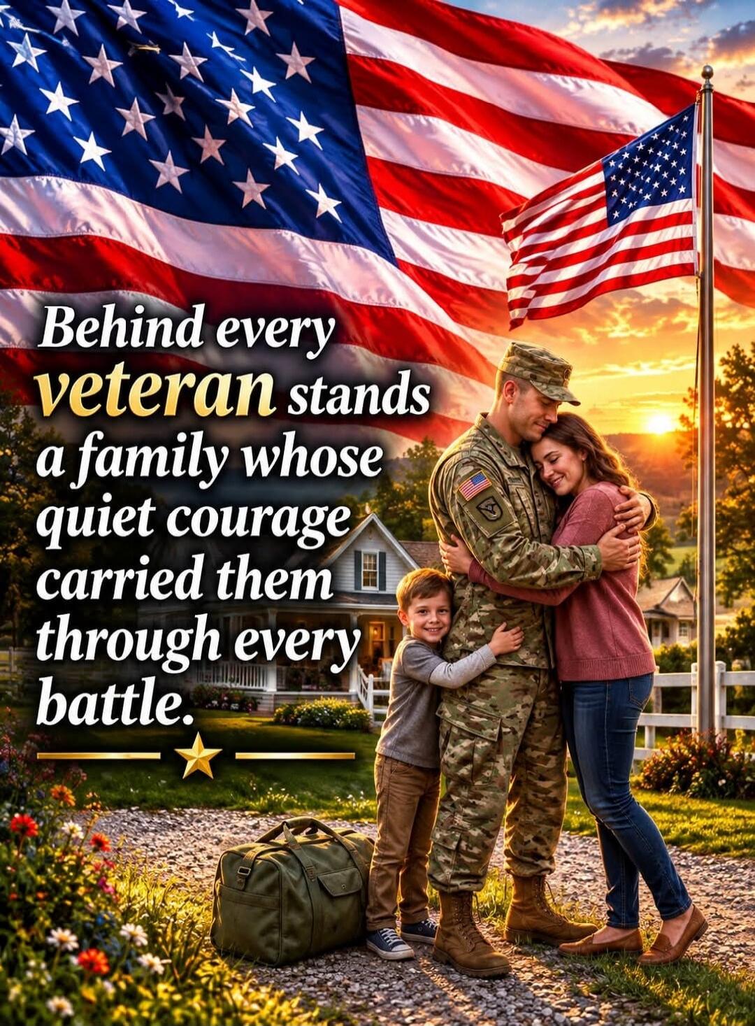Behind every veteran stands a family whose quiet courage carried them through every battle.