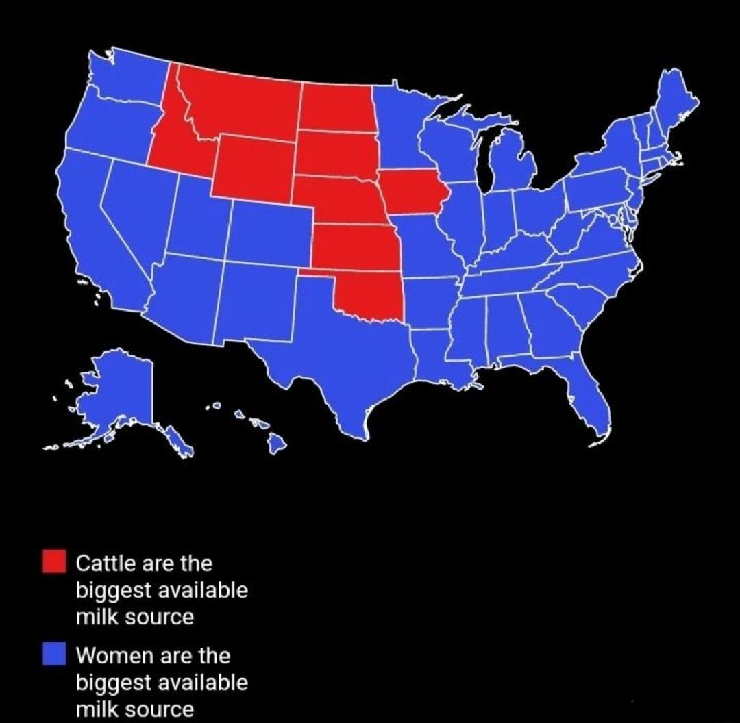 W cattle are the biggest available milk source 1 Women are the biggest available mik source