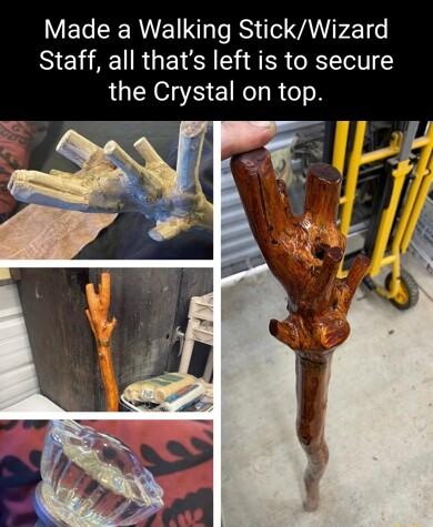 VEL CERVETISG T IS el IAN F211s Staff all thats left is to secure the Crystal on top T