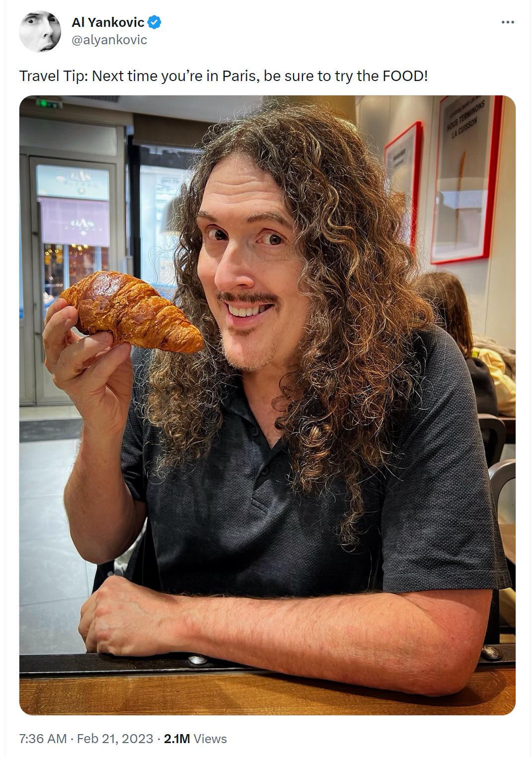 AW Al vankovic 5 ok Travel Tip Next time you sure totry the FOOD