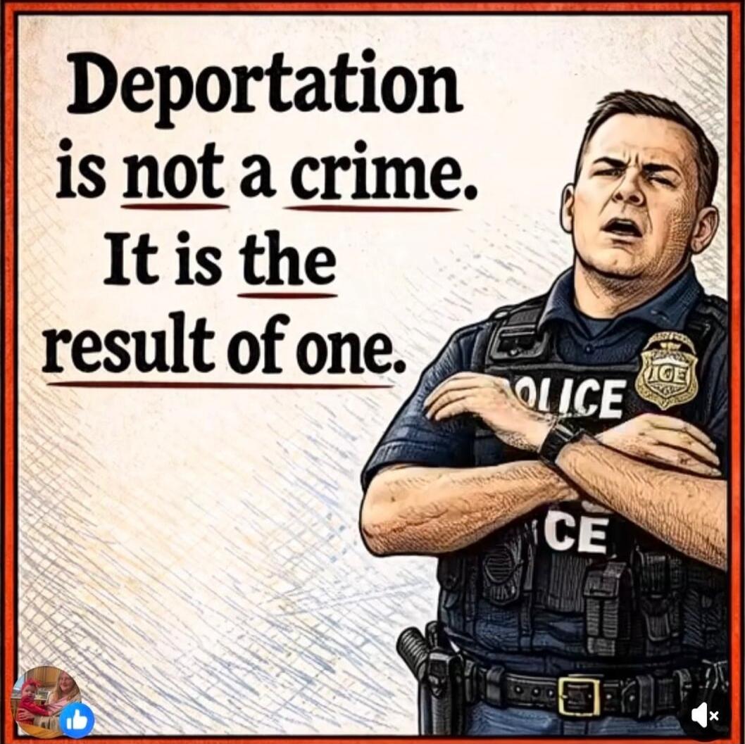 Deportation is not a crime. It is the result of one.