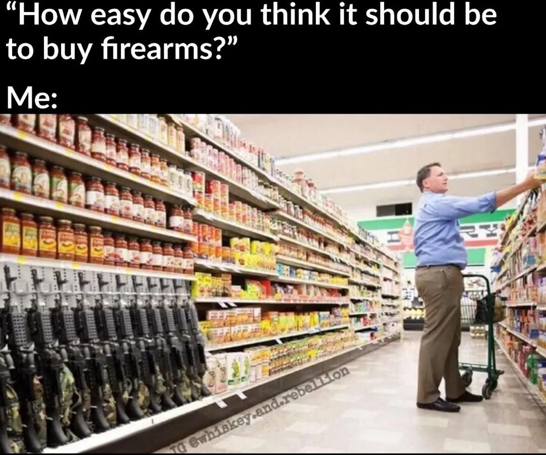 How easy do you think it should be to buy firearms