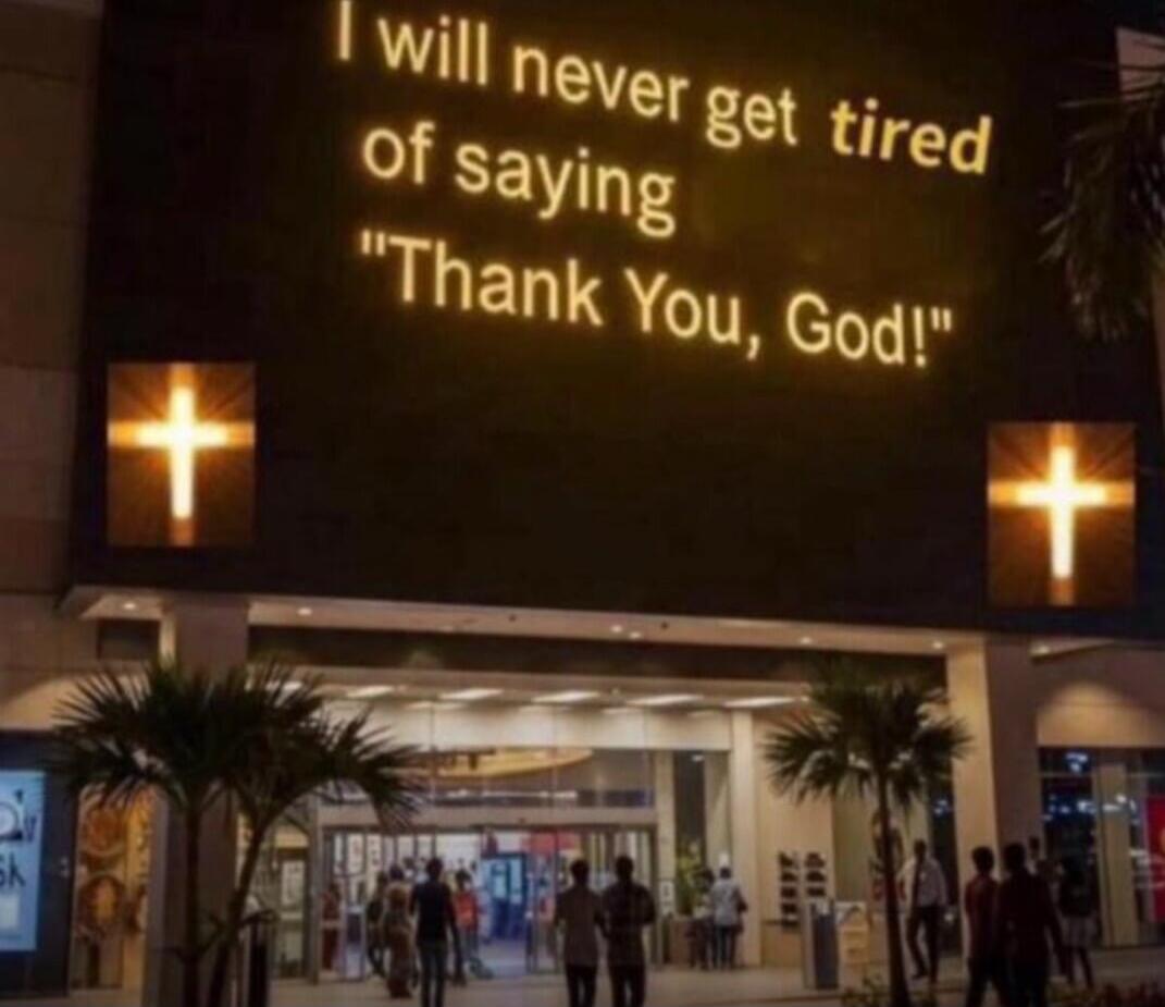 I will never get tired of saying 