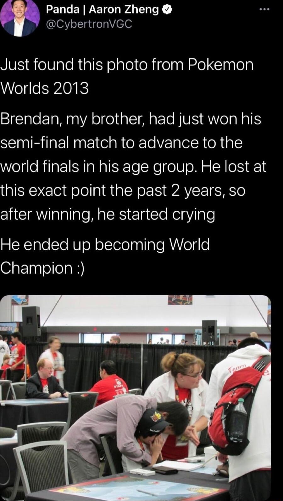 Panda Aaron Zheng CybertronVGC BV eale RialfY ol alelteRifelaal 2ol Clnslela Worlds 2013 SIETate TaM aaVA olfel alT M o F Te BIVIS RYeTale TS SR EINEC R I e VTl OR L world finals in his age group He lost at this exact point the past 2 years so AT e MRS Ela CCle RelgYale B XTale STe U oY oYotolnpllaTe R olyle Champion