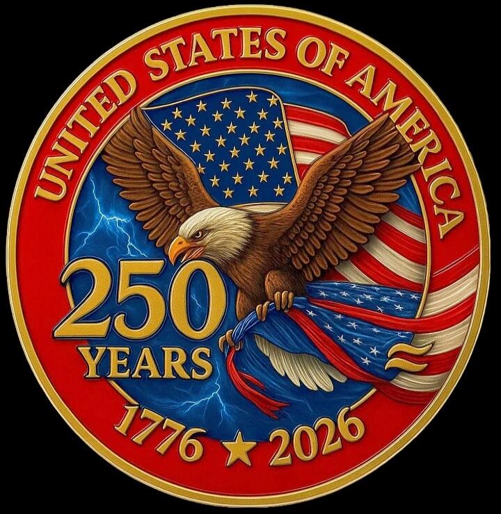 UNITED STATES OF AMERICA 250 YEARS 1776 2026