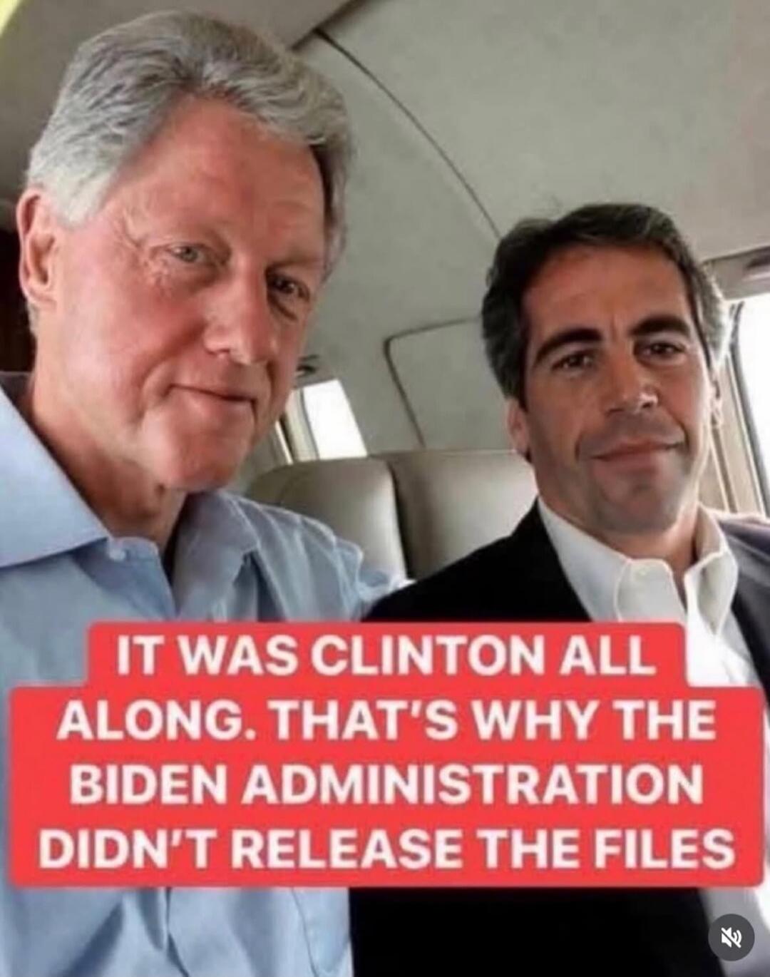 IT WAS CLINTON ALL ALONG. THAT'S WHY THE BIDEN ADMINISTRATION DIDN'T RELEASE THE FILES