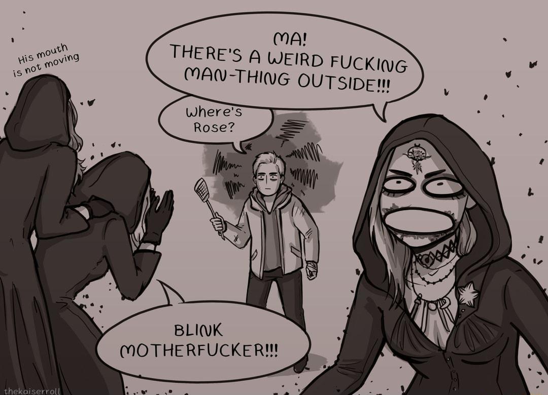 AL THERES A WEIRD FUCKInG CAN THIVG OUTSIDEN