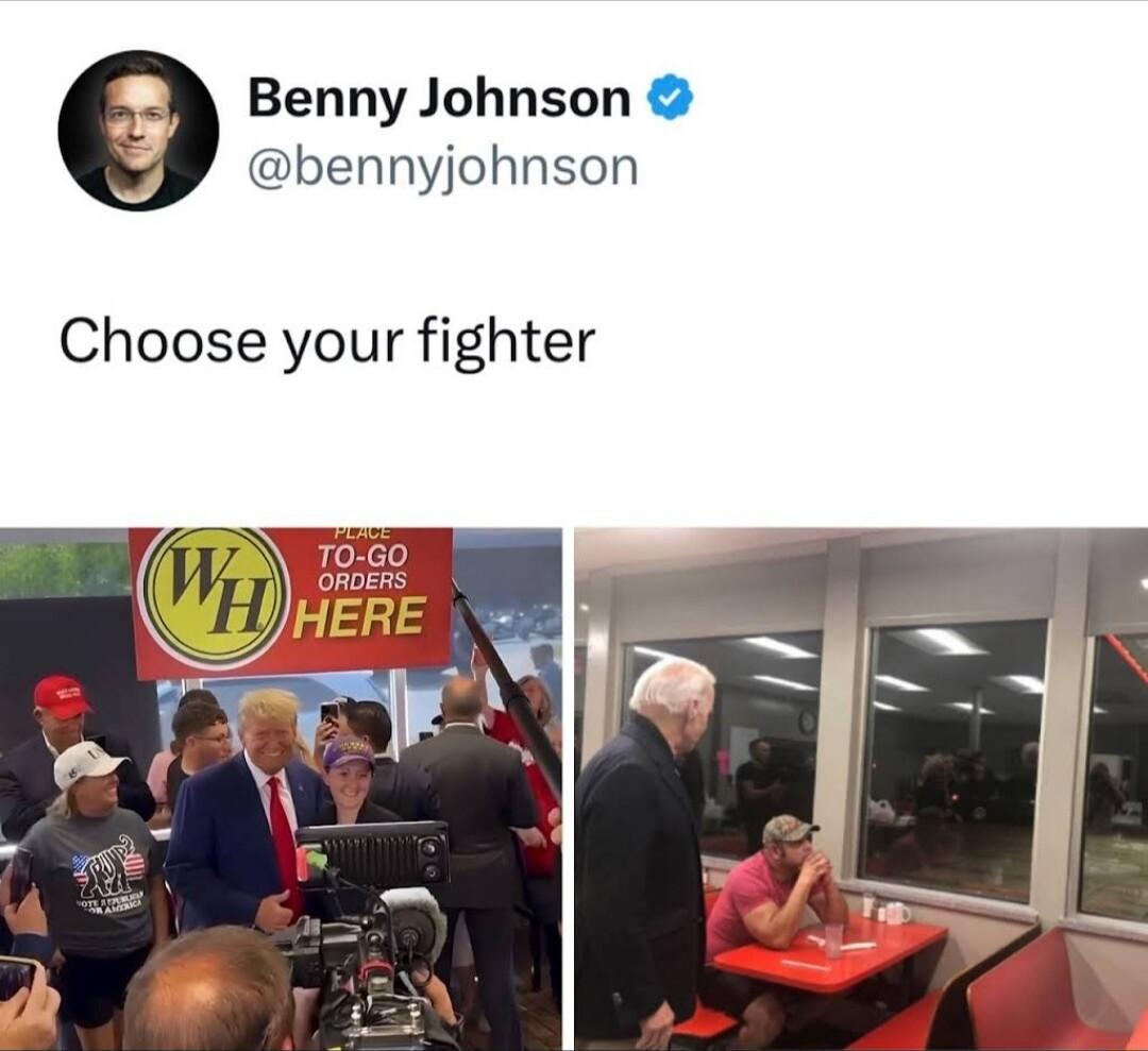 Benny Johnson bennyjohnson Choose your fighter