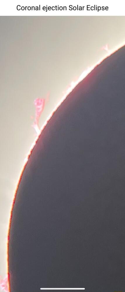 Coronal ejection Solar Eclipse