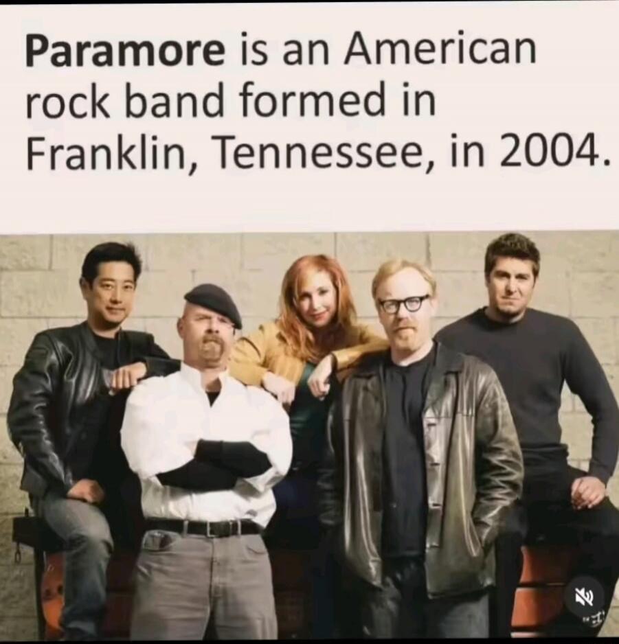 Paramore is an American rock band formed in Franklin, Tennessee, in 2004.