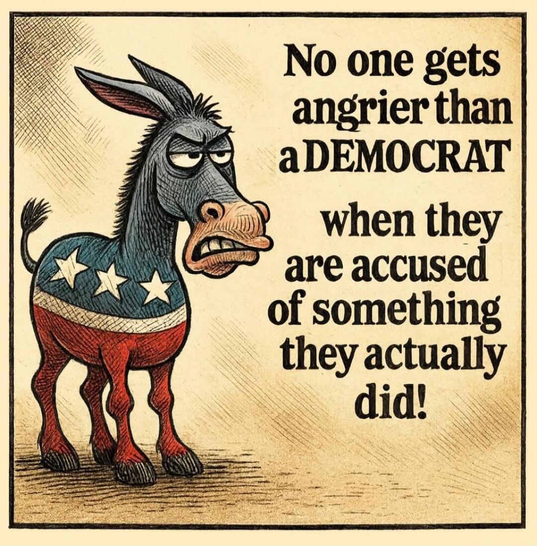 No one gets angrier than a DEMOCRAT when they are accused of something they actually did!