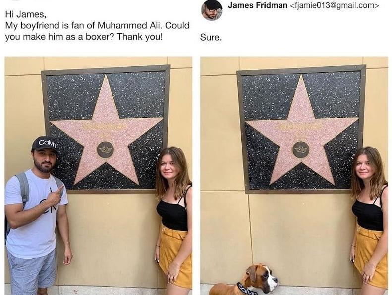James Fridman fjamie013gmailcom Hi James My boyfriend is fan of Muhammed Ali Could you make him as a boxer Thank you Sure