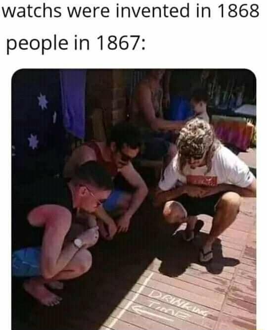 watchs were invented in 1868 peoplein 1867