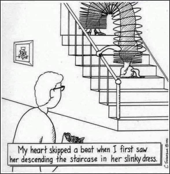 i My heart skipped a beat when T first saw her descending the staircase in her slinky dress Suansen m