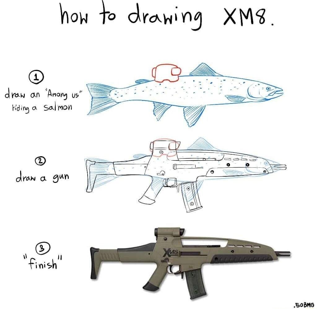 how To drawing XM9