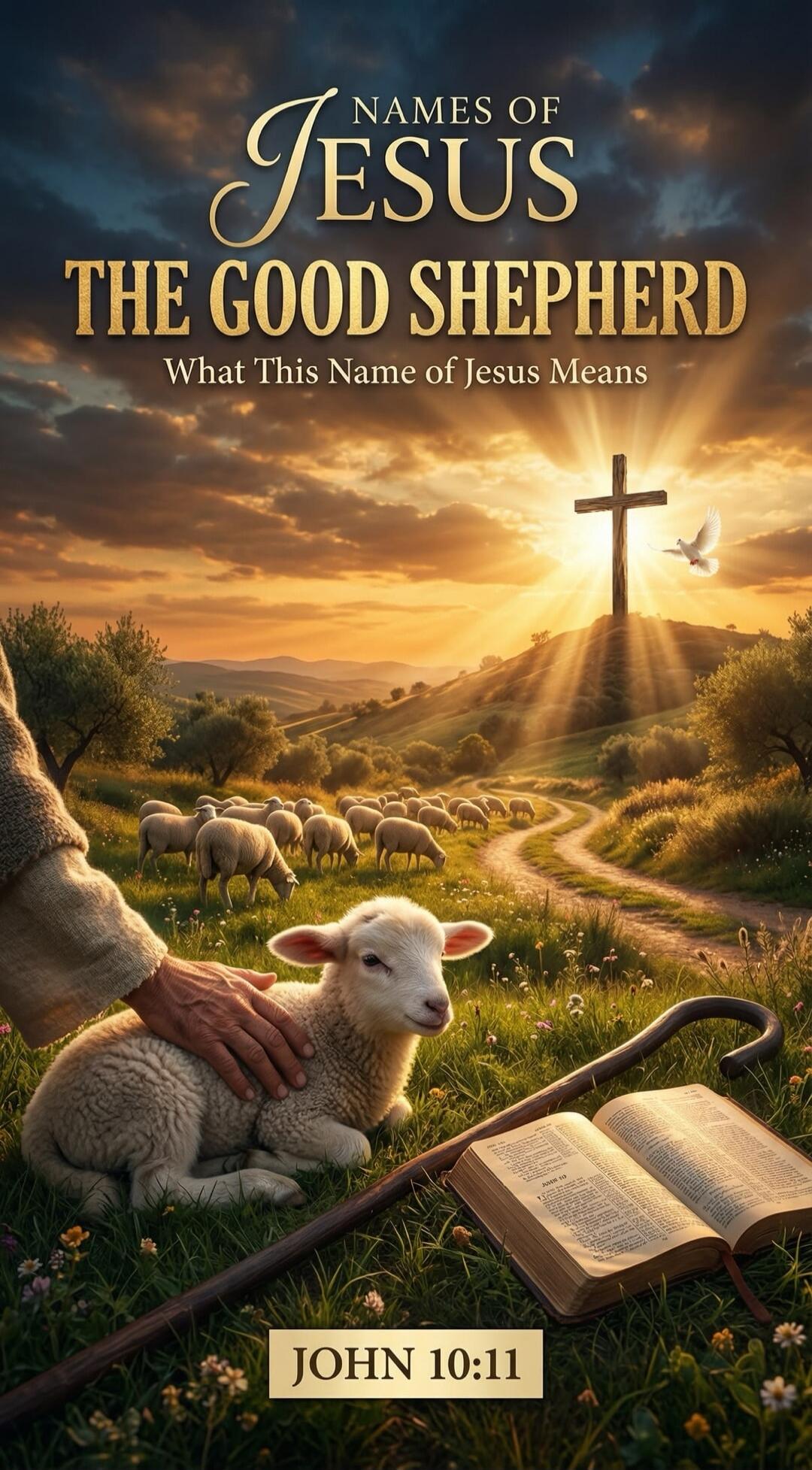 NAMES OF JESUS THE GOOD SHEPHERD What This Name of Jesus Means JOHN 10:11
