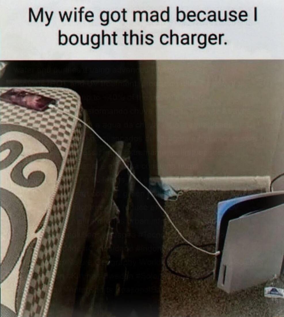 My wife got mad because I bought this charger.