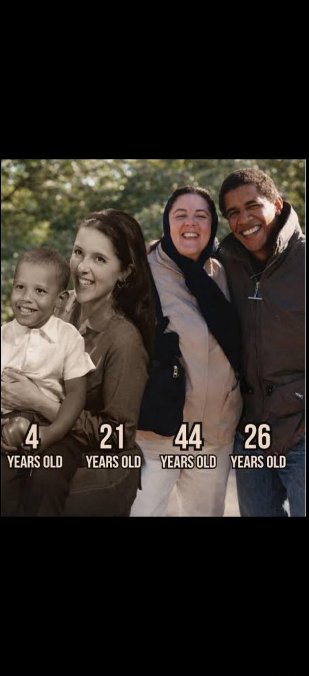 4 YEARS OLD, 21 YEARS OLD, 44 YEARS OLD, 26 YEARS OLD