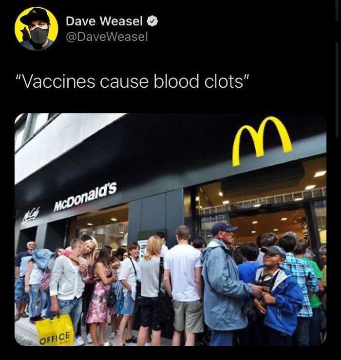 DBEVERUELTIR IBEWVENEERY Vaccines cause blood clots