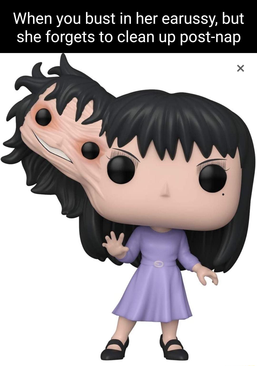 When you bust in her earussy but she forgets to clean up post nap