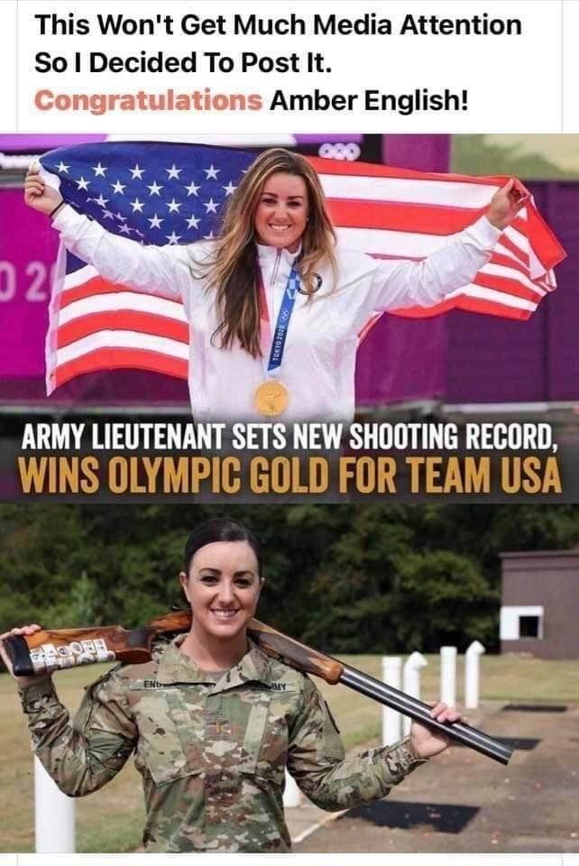 This Wont Get Much Media Attention So Decided To Post It Congratulations Amber English ARMY LIEUTENANT SETS NEW SHOOTING RECORD