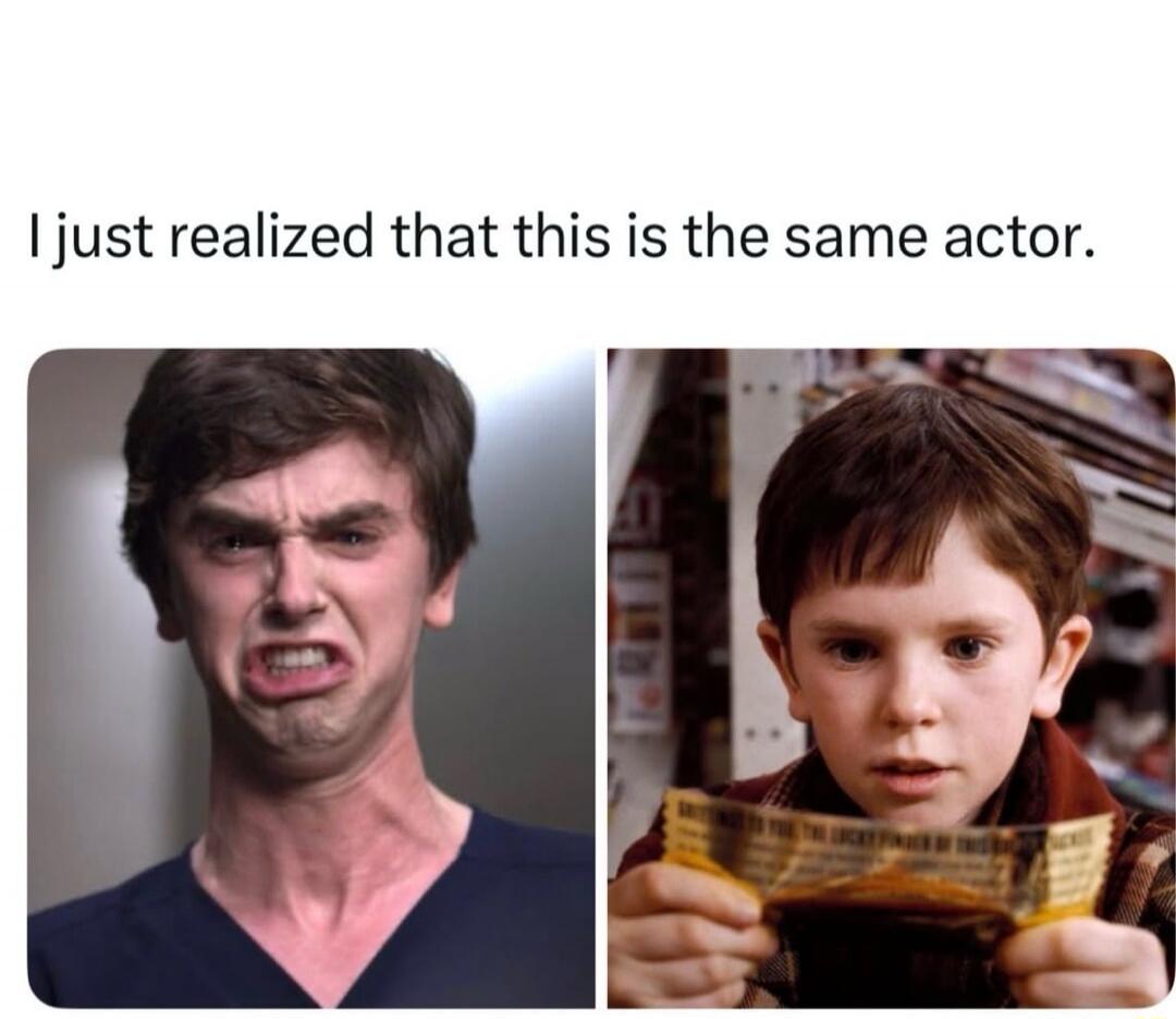 I just realized that this is the same actor.