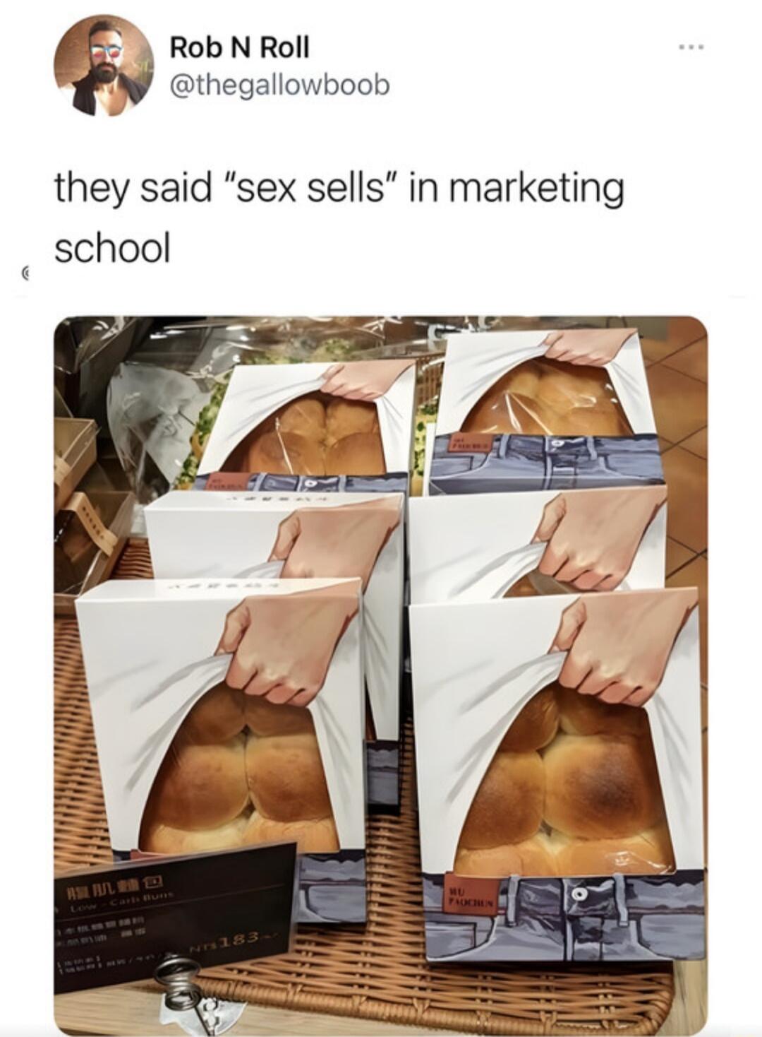 Rob N Roll thegallowboob they said sex sells in marketing school