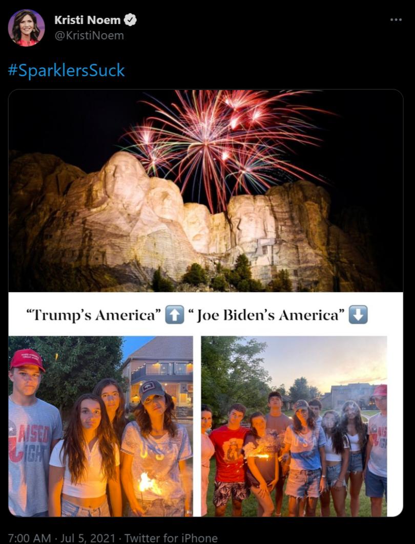 GENT Y SparklersSuck Trumps America gg Joe Bidens America